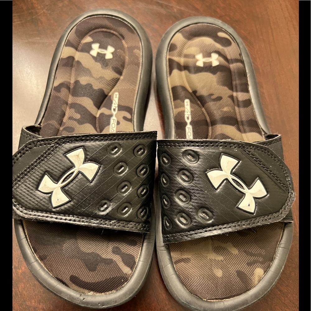 Boys Under Armour Slides